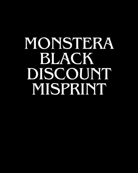 MISPRINT - Black Monstera R.A.R.E shirt